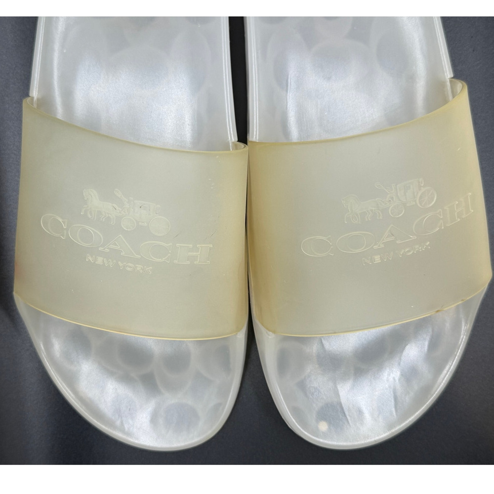 Coach Ulyssa Translucent Jelly Slides Sandals Women Size 11